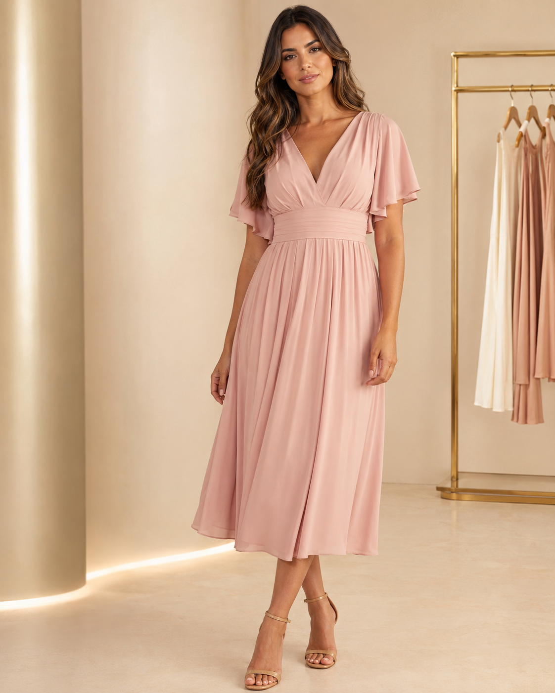 Vestido Aura Rosé